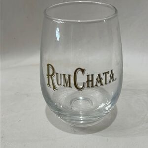 RumChata Clear Glass Tumbler 12 Ounces 4 1/4 Inches Tall 2 1/4 Inches Round